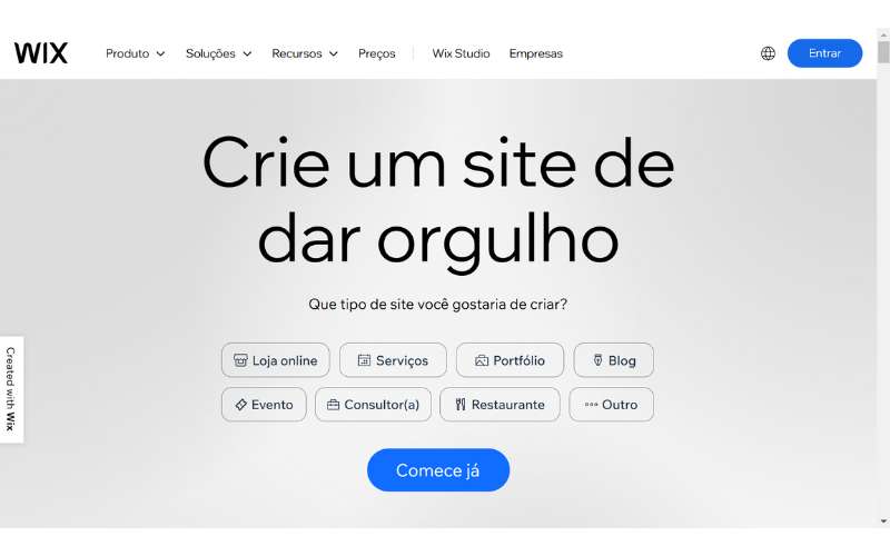 Como criar um site: O que é Wix