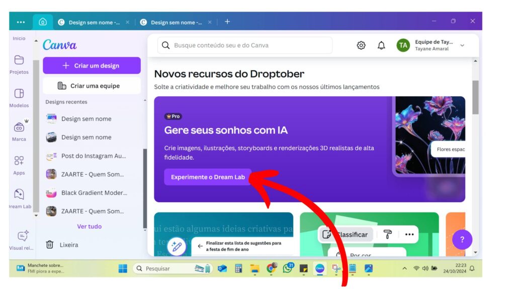 O Futuro da Criatividade com a Inteligência Artificial Conheça o Dream Lab do Canva