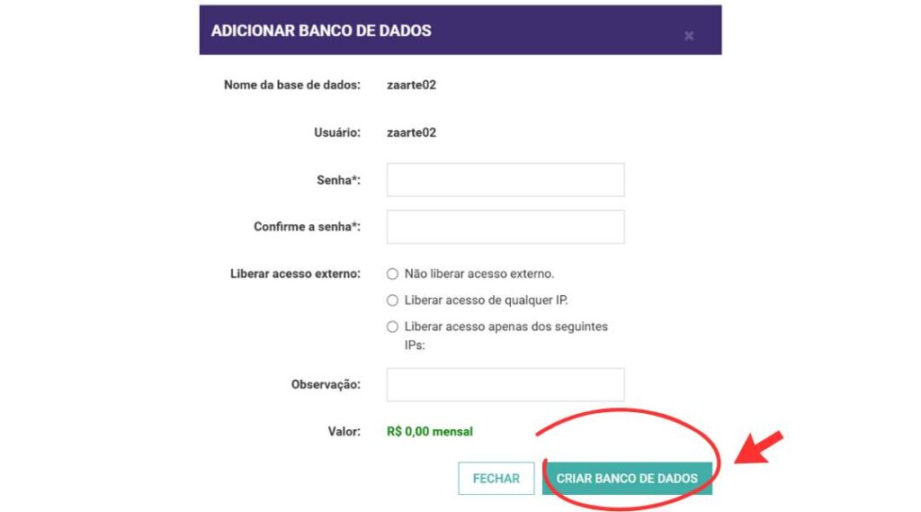 Como criar um site: Criar banco de dados